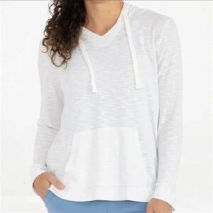 Free Fly Women's White Hooded Top